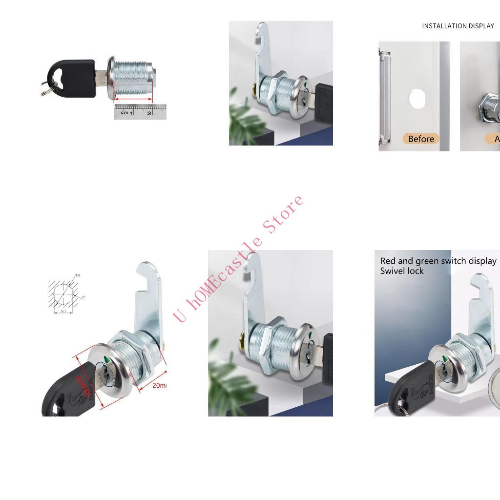 Cabinet Lock Key - 63HF 2set Kunci Kamera Laci Kunci