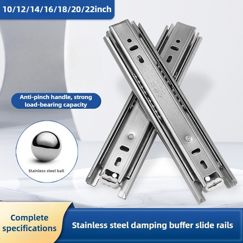 Furniture Rails Hardware - Rel Luncur Lemari Tiga Bagian Bahan