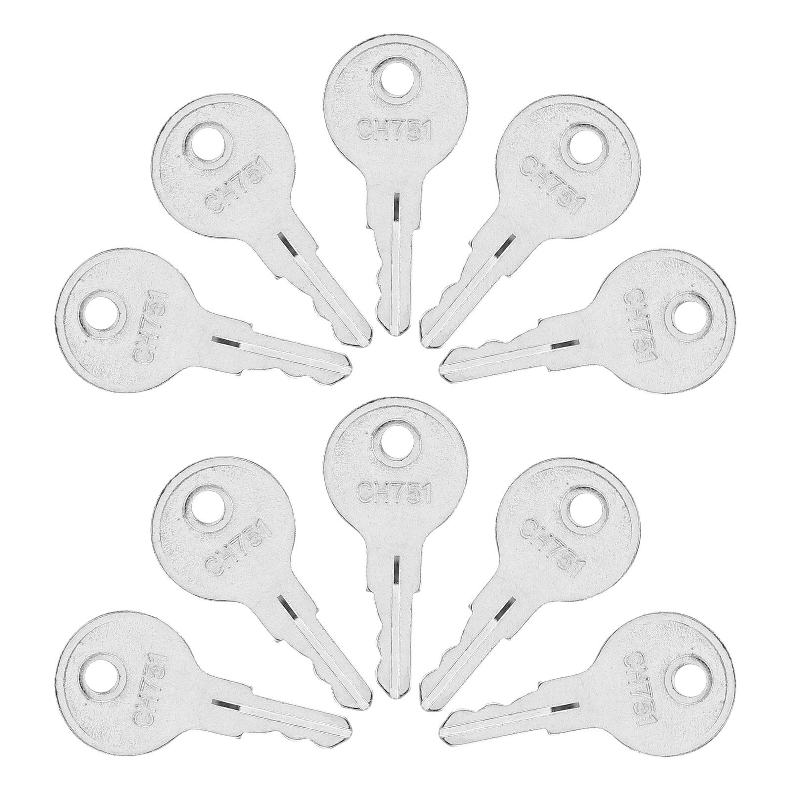 Cabinet Lock Key - 10 Buah Kunci Rv Universal Pengganti