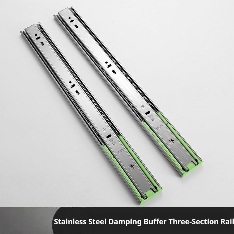 Furniture Rails Hardware - 2 Buah Rel Geser Logam untuk