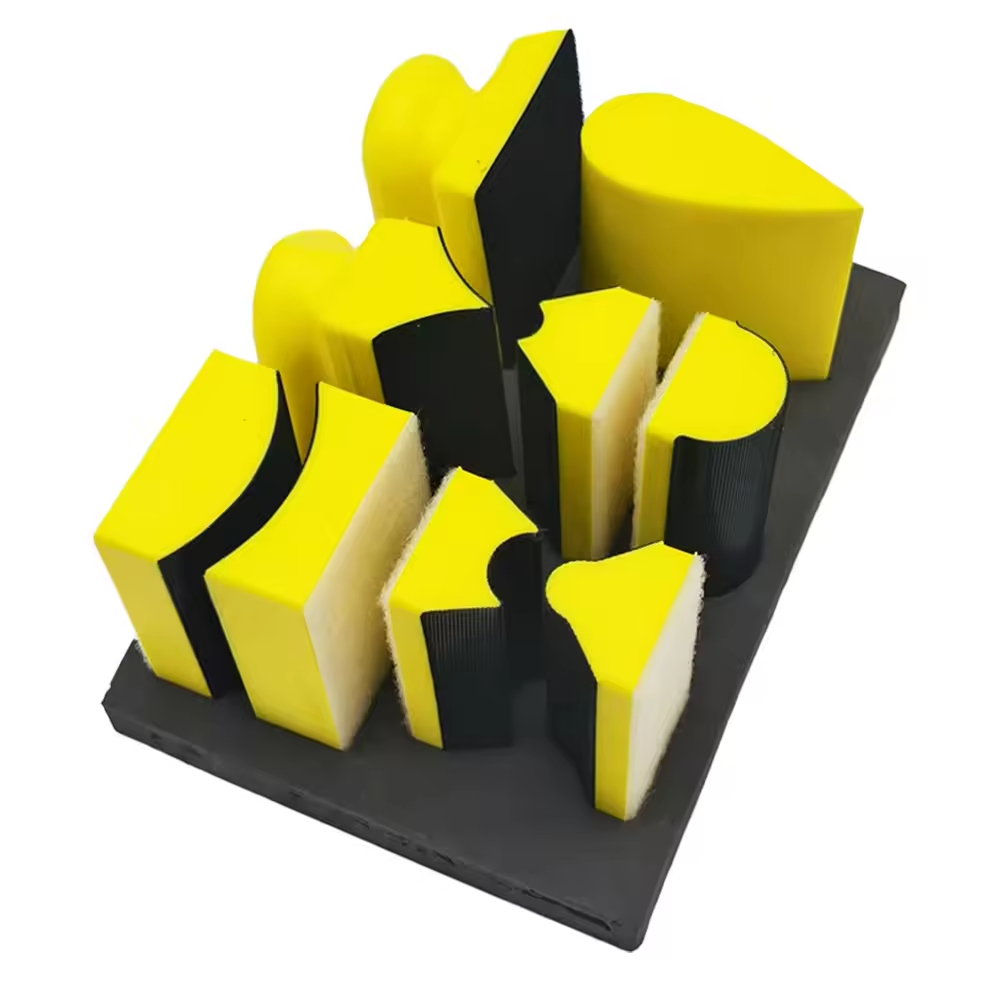 Furniture Hook Hardware - 9PCS Set Blok Amplas Tangan dengan