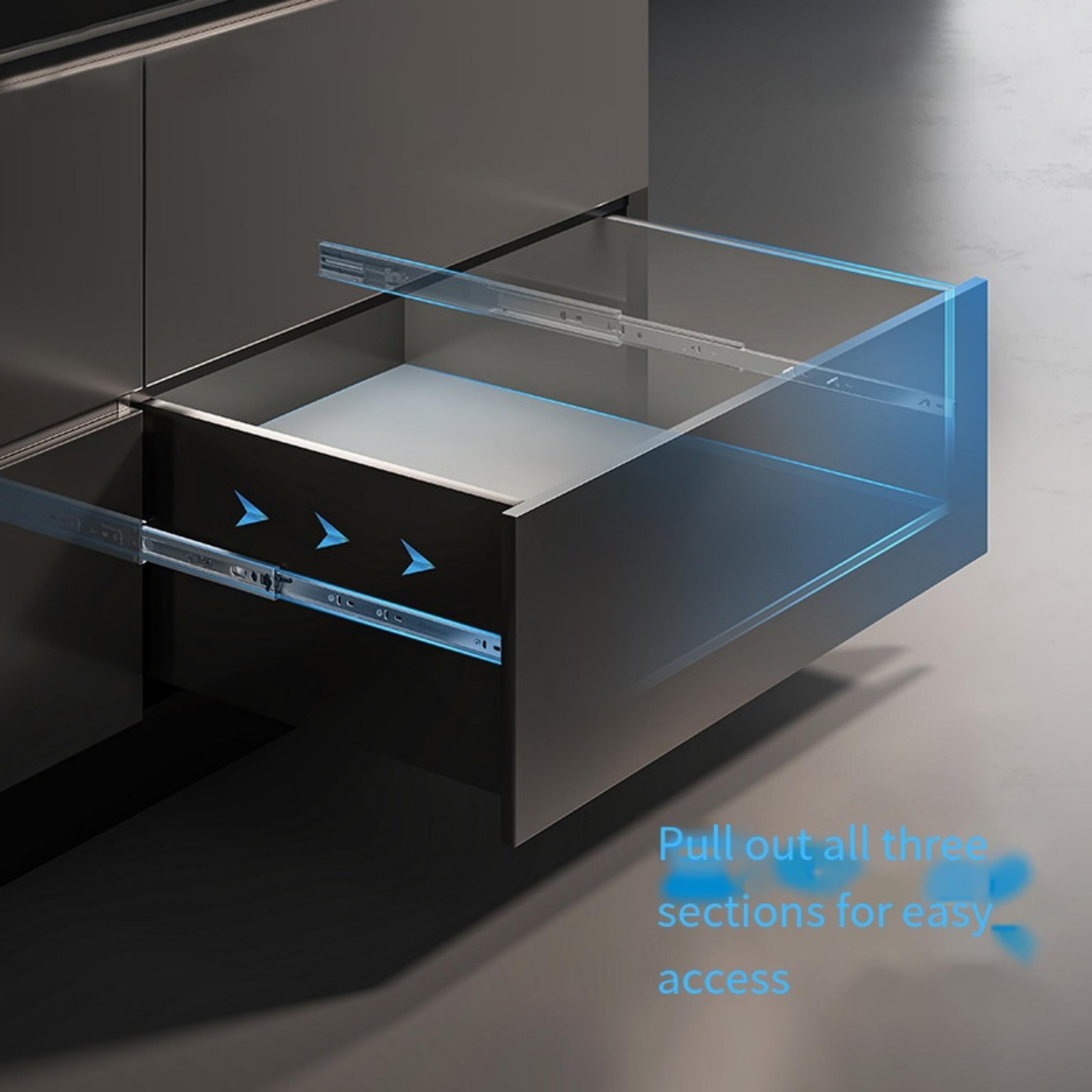 2 Buah Rel Geser Logam untuk L - Furniture Rails Hardware ulasan dan harga
