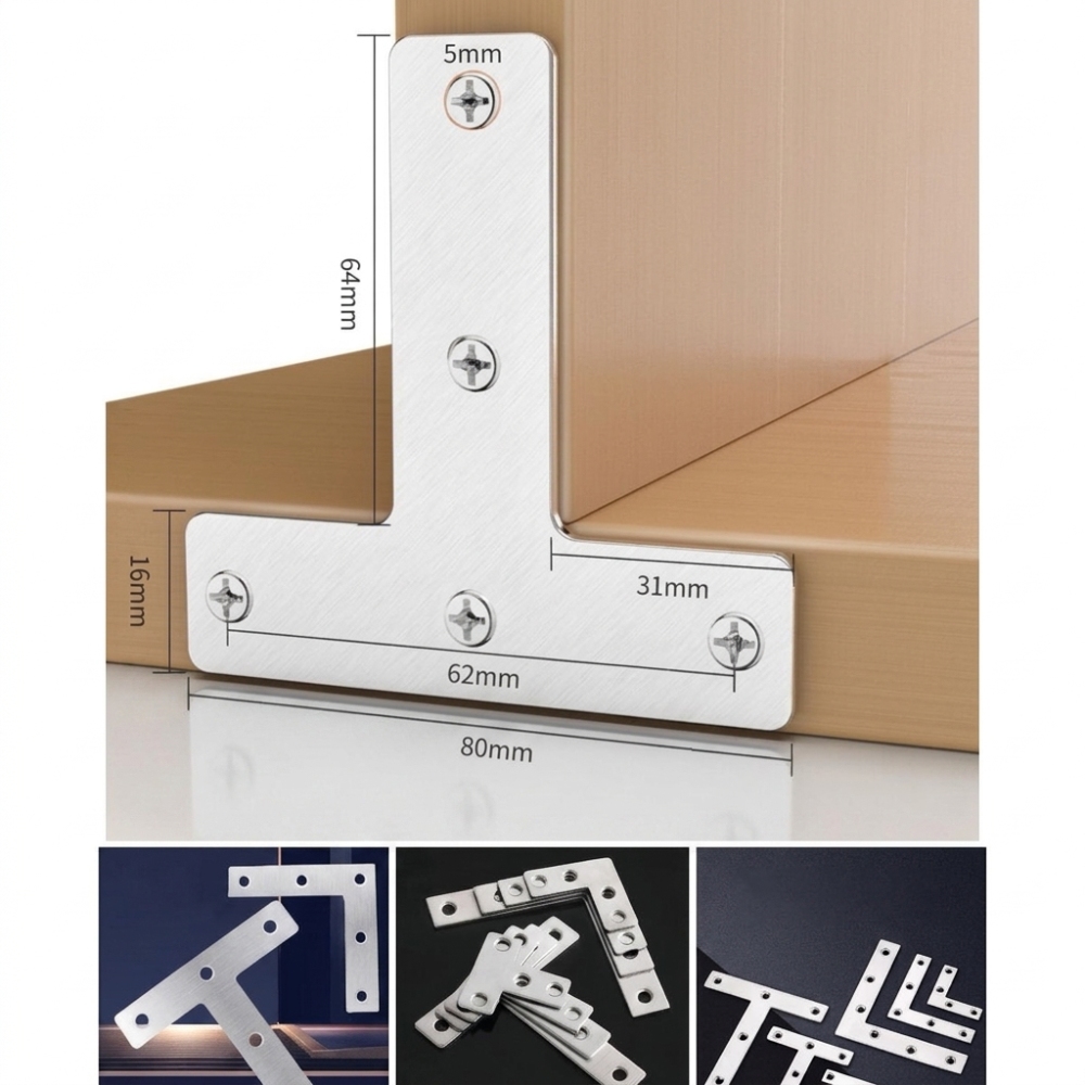 Pelat Sambungan Logam Kokoh, P - Furniture Joining Hardware ulasan dan harga