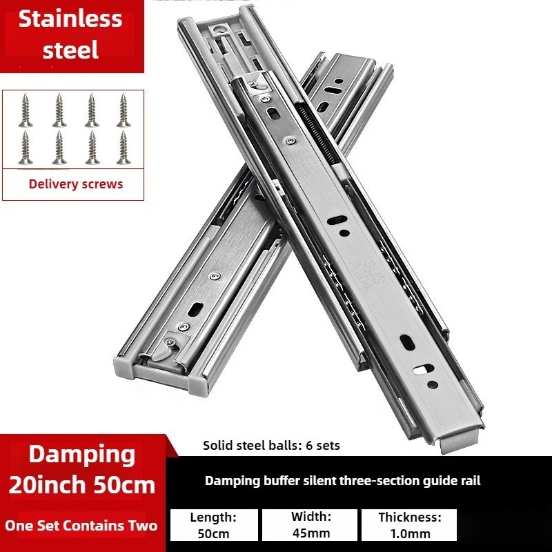 Rel Laci Baja Tahan Karat Leba - Furniture Rails Hardware ulasan dan harga
