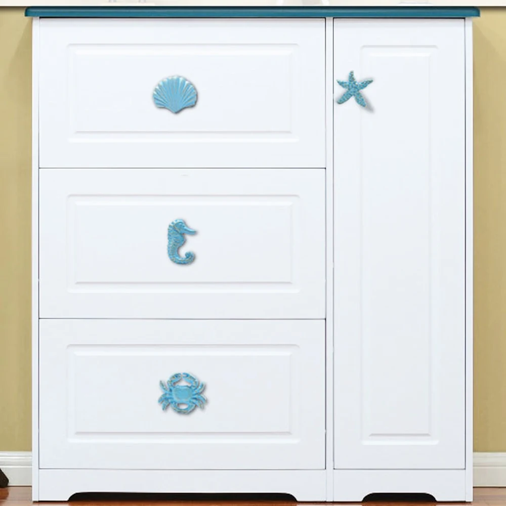 4 Buah/Set Kenop Besi Biru/Put - Furniture Hook Hardware ulasan dan harga
