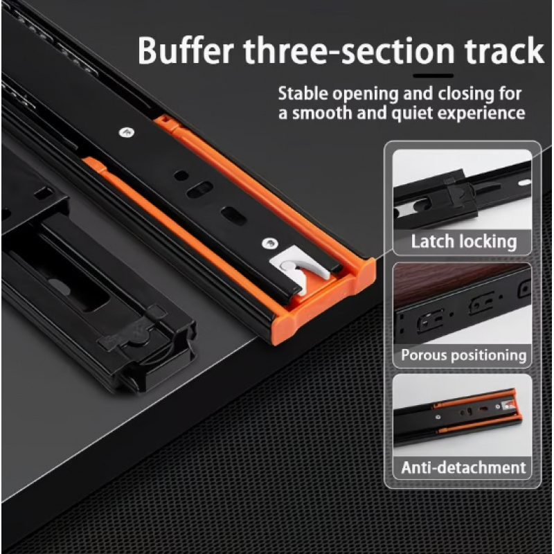 2 Paket Rel Geser Logam Senyap - Furniture Rails Hardware ulasan dan harga
