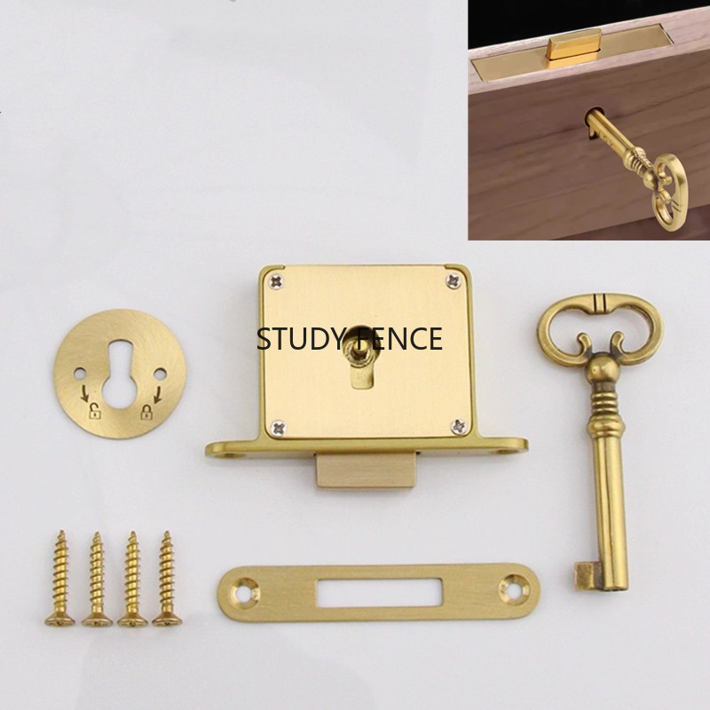 1 Buah Kunci Laci Logam Antik  - Cabinet Lock Key ulasan dan harga