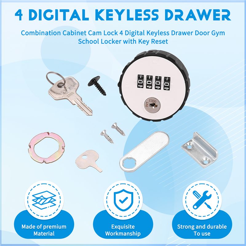 Kunci Kombinasi Kabinet 4 Digi - Cabinet Lock Key ulasan dan harga