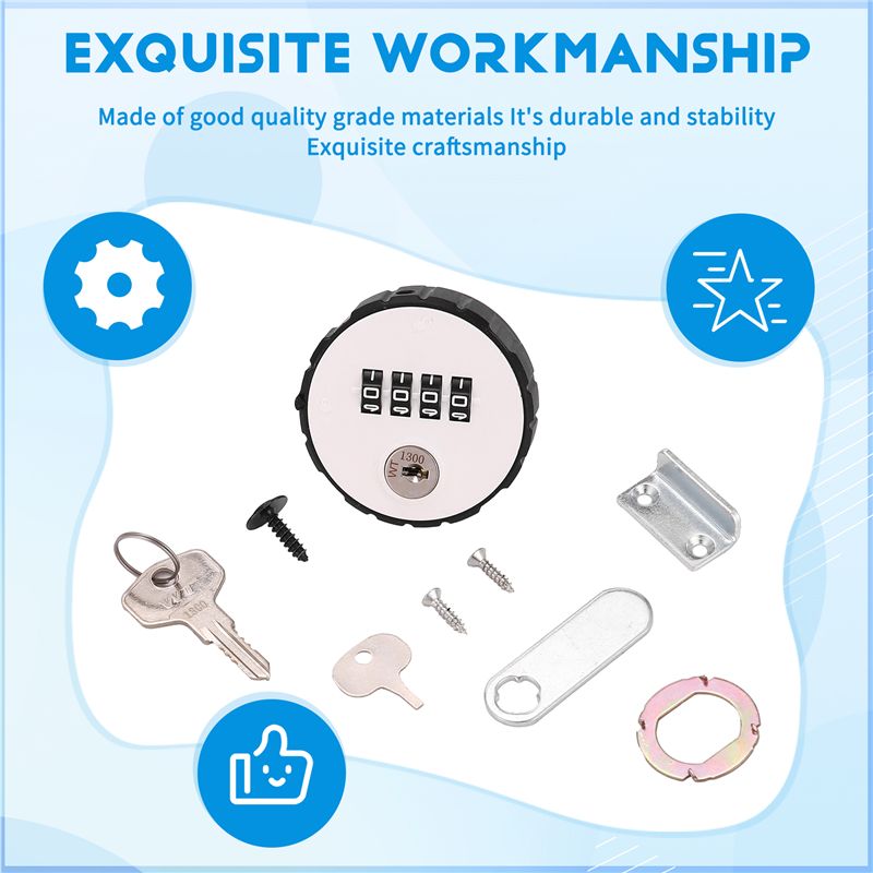 Kunci Kombinasi Kabinet 4 Digi - Cabinet Lock Key ulasan dan harga